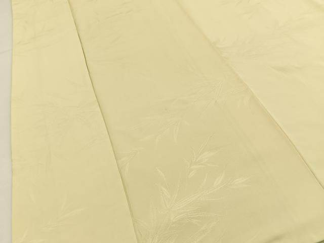 平和屋着物■上質な色無地 笹の葉地紋 蒸栗色 正絹 逸品 BAAY8673hj