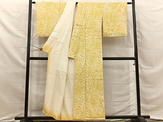 平和屋着物■上質な小紋 菊尽くし 正絹 逸品 BAAY8680hj