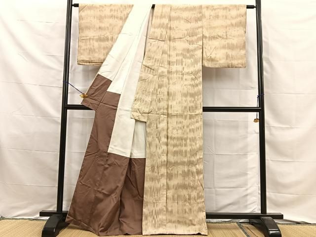 平和屋着物■上質な紬 霞文 正絹 逸品 BAAY8768hj