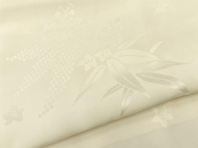 平和屋着物■長襦袢 無双仕立て 笹地紋 正絹 逸品 BAAY8771hj