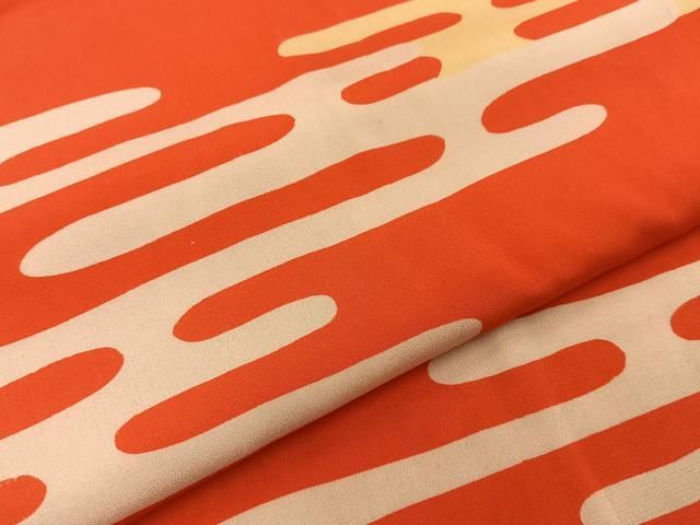 平和屋着物■長襦袢 袷 エ霞文 正絹 逸品 BAAY8784hj
