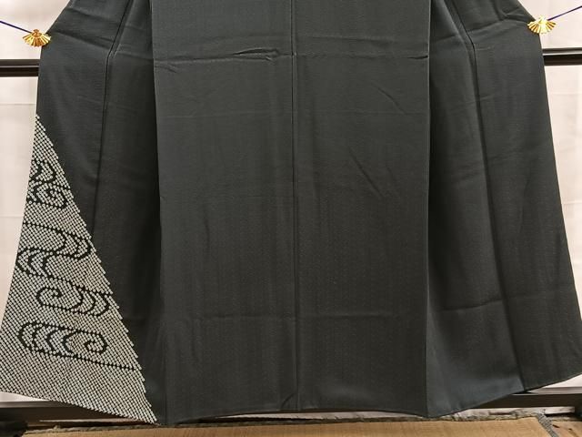 平和屋着物■豪華色留袖 総絞り 観世水 正絹 逸品 BAAY8812hj
