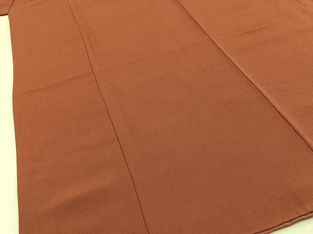 平和屋着物■上質な色無地 作家物 幻の染 岩石染 雀茶色 正絹 逸品 BAAY8823hj