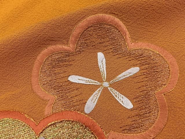 平和屋着物■訪問着 刺繍 枝梅文 金彩 正絹 逸品 BAAY8828hj