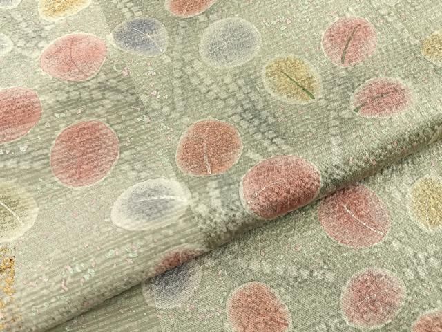 平和屋着物■訪問着 萩 金彩 正絹 逸品 BAAY8834hj