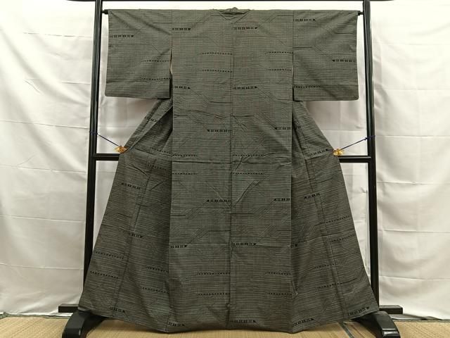 平和屋着物■本場大島紬 7マルキ 吉祥文 正絹 逸品 BAAY8838hj
