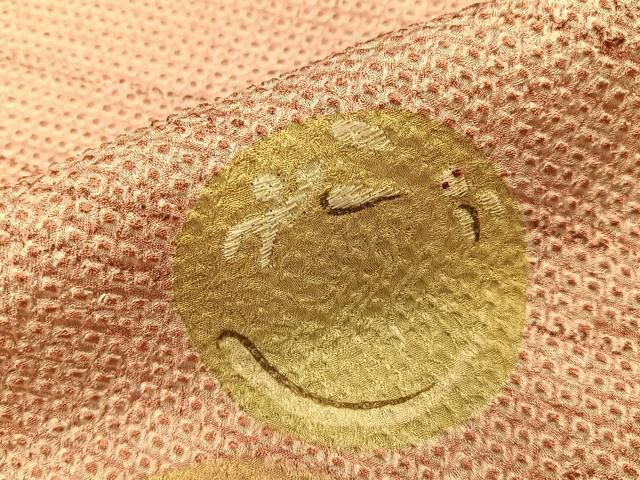 平和屋着物●訪問着 総絞り 刺繍 兎 金彩 正絹 逸品 BAAY8849hj