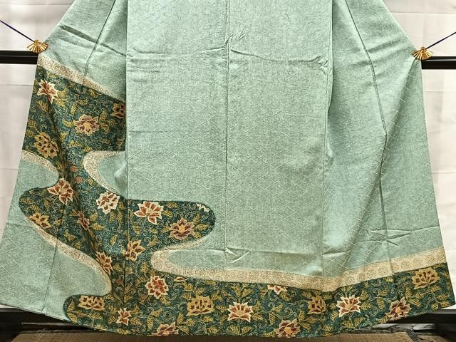 平和屋着物■豪華色留袖 更紗花唐草文 金彩 伊勢丹扱い 正絹 逸品 BAAY8853hj