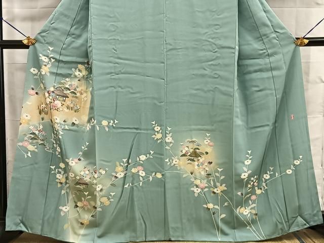 平和屋着物●訪問着 友禅 作家物 御所解文 暈し染め 正絹 逸品 BAAY8856hj