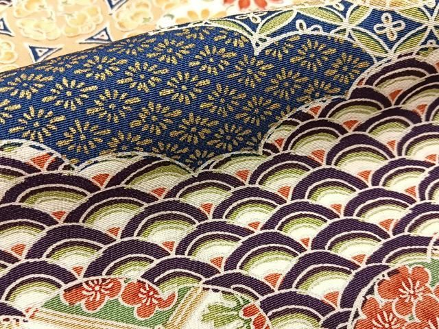 平和屋着物■上質な小紋 雲取吉祥花文 金彩 正絹 逸品 BAAY8871hj
