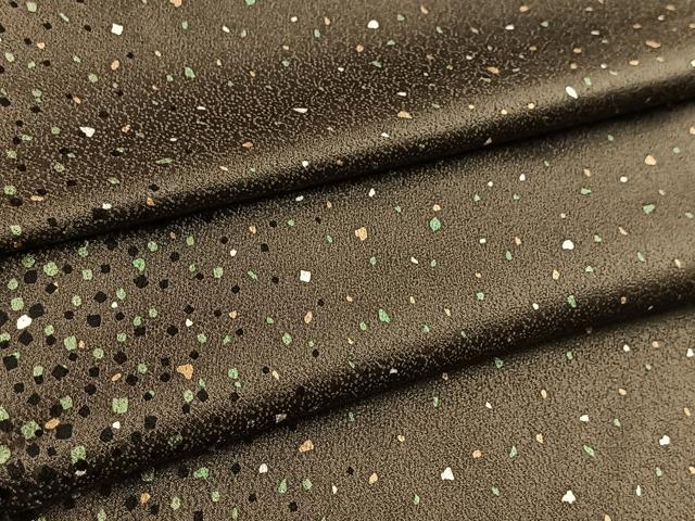 平和屋着物●上質な小紋 箔散らし文 ロング丈 正絹 逸品 BAAY9009yc