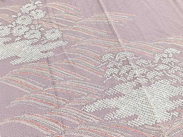 平和屋着物■訪問着 総絞り 立波花文 正絹 逸品 BAAY9015yc