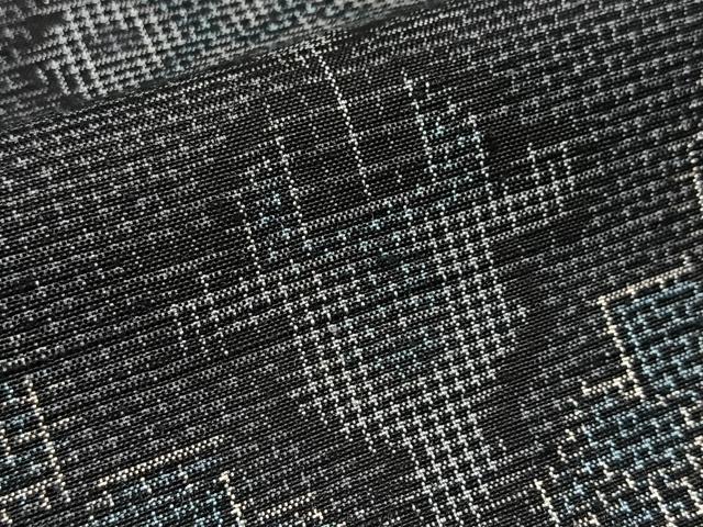 平和屋着物■上質な紬 幾何学文様 正絹 逸品 未使用 BAAY9019yc