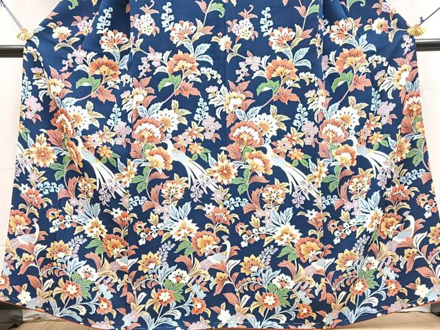 平和屋着物●訪問着 更紗花鳥文 正絹 逸品 未使用 BAAY9027yc