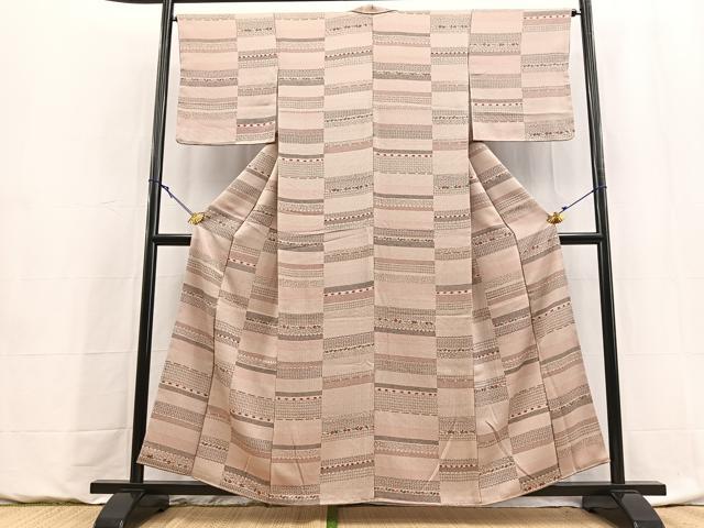 平和屋着物■上質な小紋 吉祥花文 正絹 逸品 BAAY9032yc