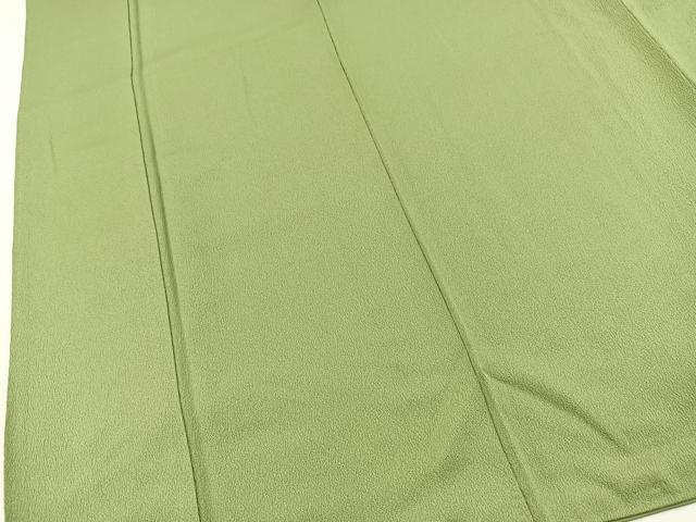平和屋着物●皇室デザイナー 中村乃武夫監修 色無地 柳染色 正絹 逸品 BAAY9044yc