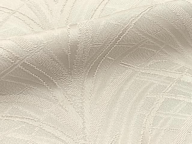 平和屋着物●無地絵羽訪問着 作家物 草葉地紋 白鼠色 正絹 逸品 未使用 BAAY9079yc
