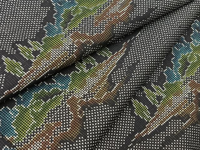 平和屋着物■本場大島紬 7マルキ 風景文 正絹 逸品 BAAY9122yc