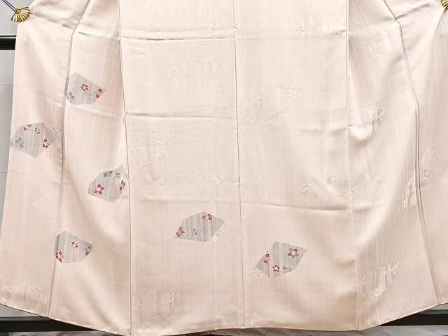 平和屋着物▼訪問着 地紋起こし 切嵌花文 正絹 逸品 BAAY9123yc