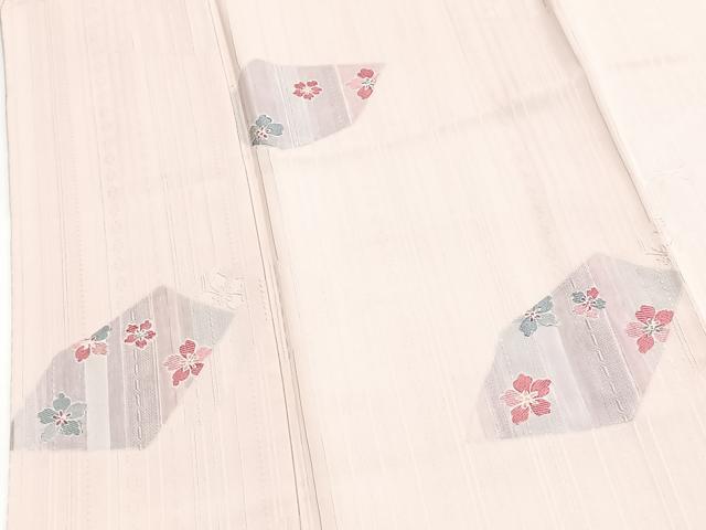 平和屋着物▼訪問着 地紋起こし 切嵌花文 正絹 逸品 BAAY9123yc