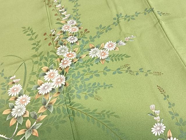 平和屋着物■訪問着 草花文 暈し染め 金彩 正絹 逸品 BAAY9130yc