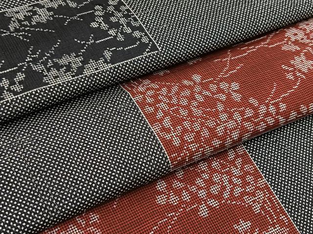 平和屋着物■本場大島紬 7マルキ 横段花文 正絹 逸品 BAAY9137yc