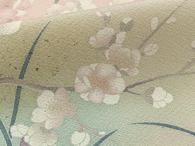 平和屋着物●訪問着 水車花文 暈し染め 金彩 正絹 逸品 BAAY9169yc