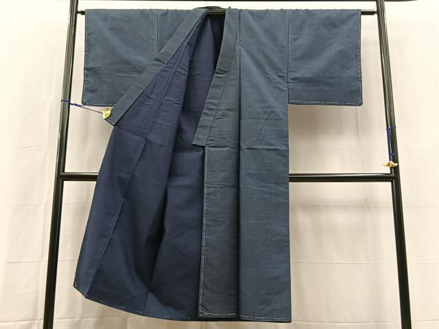 平和屋着物■男性 本場大島紬 アンサンブル 80亀甲 総詰め 正絹 逸品 BAAY9192yc