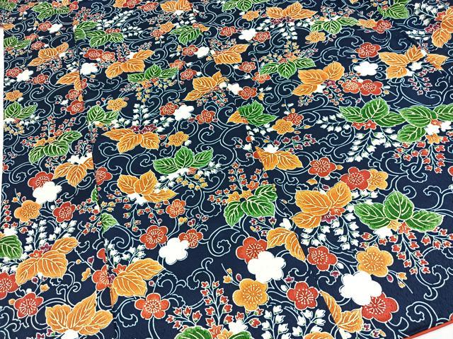 平和屋着物■上質な小紋 花唐草文 正絹 逸品 BAAY9219yc