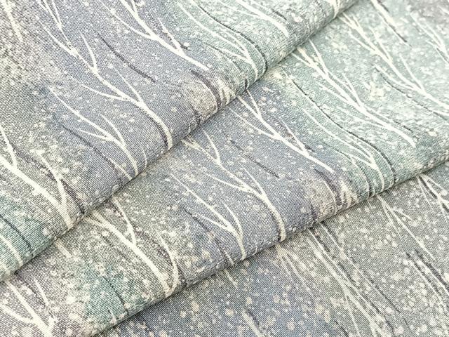 平和屋着物■上質な小紋 樹林文 暈し染め 正絹 逸品 BAAY9286yc