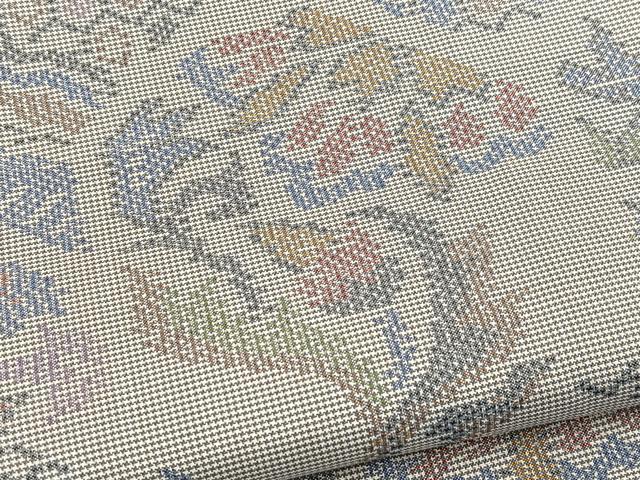 平和屋着物■本場大島紬 7マルキ 幾何学文様 正絹 逸品 BAAY9300yc