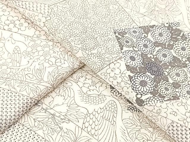 平和屋着物■上質な小紋 破れ色紙花鳥文 正絹 逸品 BAAY9303yc
