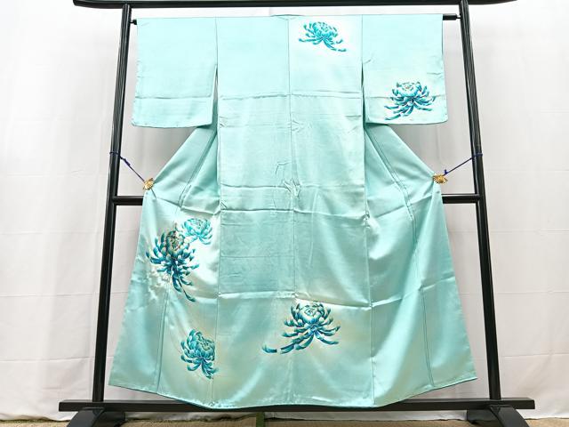 平和屋着物■訪問着 駒刺繍 乱菊 暈し染め 正絹 逸品 未使用 BAAY9310yc