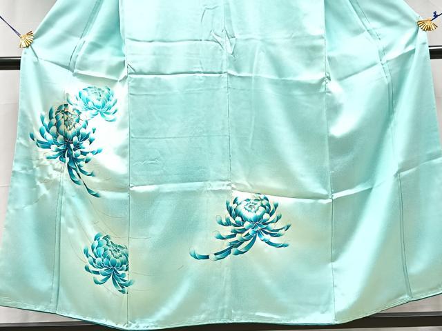 平和屋着物■訪問着 駒刺繍 乱菊 暈し染め 正絹 逸品 未使用 BAAY9310yc