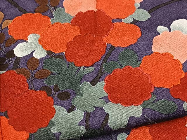 平和屋着物■訪問着 秋草文 正絹 逸品 BAAY9319yc