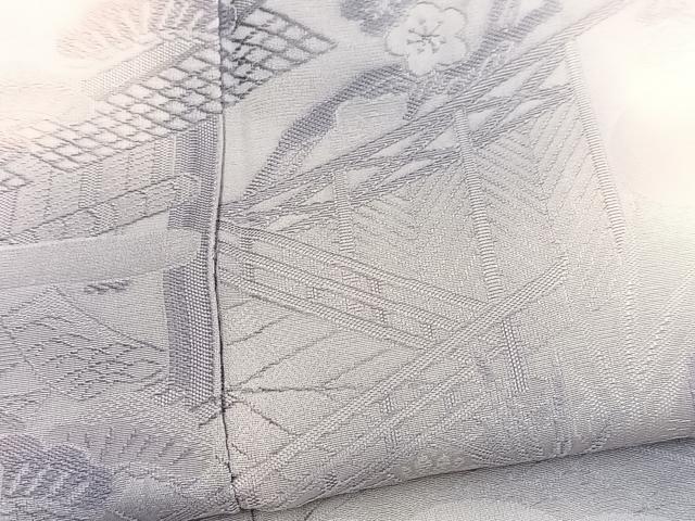 平和屋着物■訪問着 地紋起こし 流水風景文 暈し染め 正絹 逸品 BAAY9320yc
