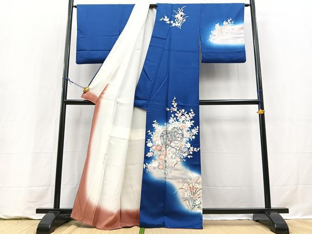 平和屋着物■訪問着 友禅 楽器花文 暈し染め 正絹 逸品 BAAY9328yc