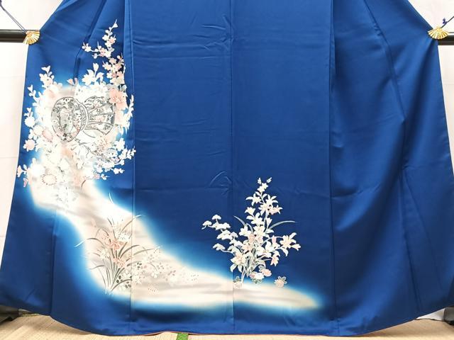 平和屋着物■訪問着 友禅 楽器花文 暈し染め 正絹 逸品 BAAY9328yc