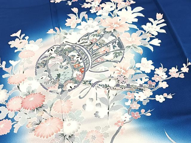 平和屋着物■訪問着 友禅 楽器花文 暈し染め 正絹 逸品 BAAY9328yc