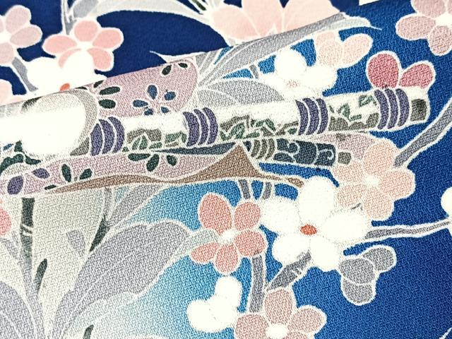 平和屋着物■訪問着 友禅 楽器花文 暈し染め 正絹 逸品 BAAY9328yc
