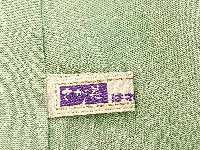 平和屋着物●上質な色無地 寿光織 花尽くし地紋 柳鼠色 さが美扱い 正絹 逸品 未使用 BAAY9362yc