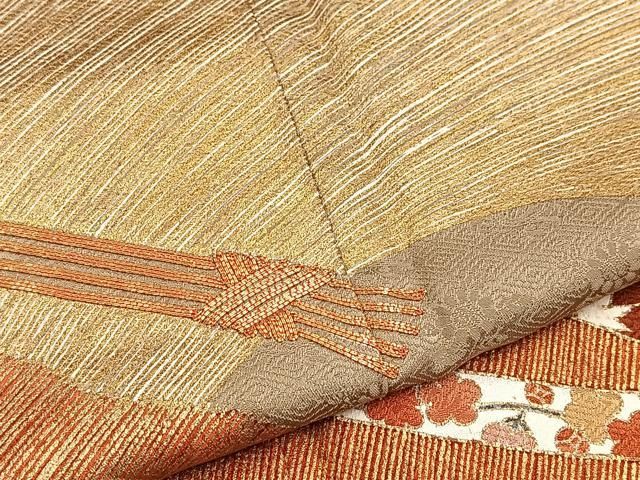 平和屋着物■豪華色留袖 駒刺繍 鬘帯花文 金彩 ロング丈 正絹 逸品 BAAY9486yc