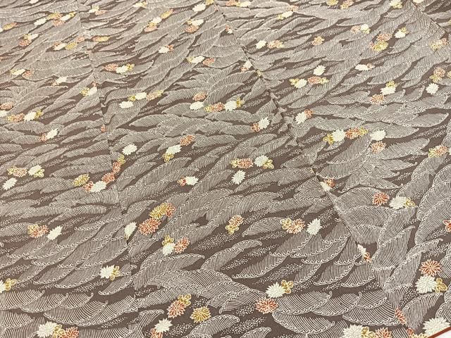 平和屋着物■上質な小紋 立波花文 正絹 逸品 BAAY9510yc