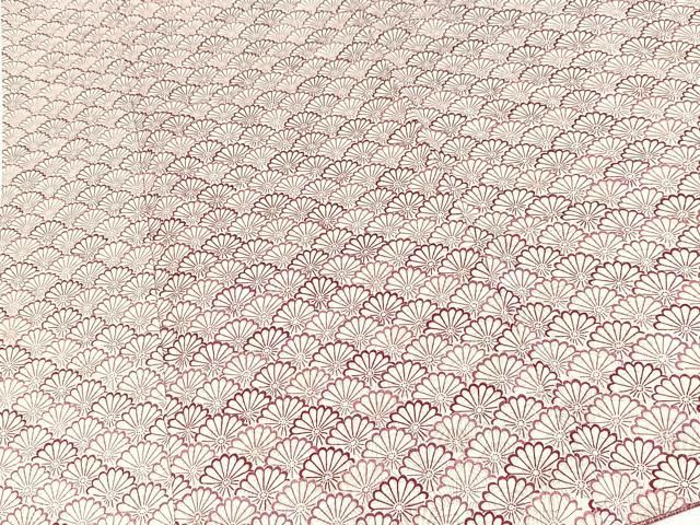 平和屋着物■上質な小紋 菊青海波 扇面金通し地 正絹 逸品 BAAY9527yc