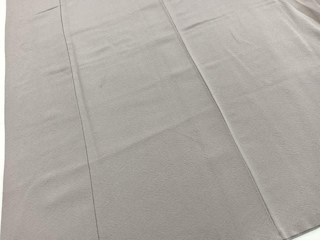 平和屋着物●上質な色無地 利休白茶色 正絹 逸品 BAAY9625yc