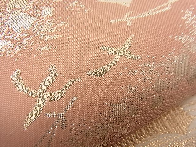 平和屋着物■六通柄袋帯 雲取りこぼれ松葉文 金銀糸 逸品 n-bs0009