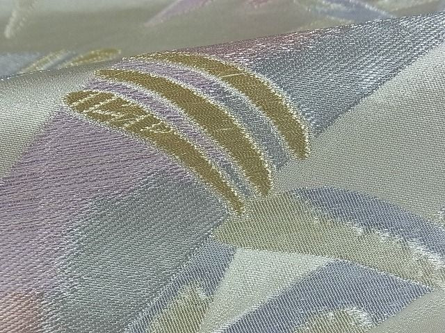 平和屋着物■六通柄袋帯 籬文 金銀糸 逸品 by0403