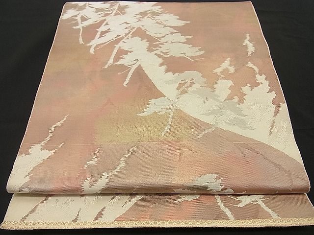 平和屋着物■六通柄袋帯 樹林文 金銀糸 逸品 n-by2169