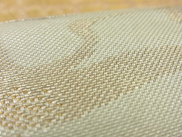 平和屋着物■六通柄袋帯 雲取り飛鶴文 金銀糸 逸品 n-by2327