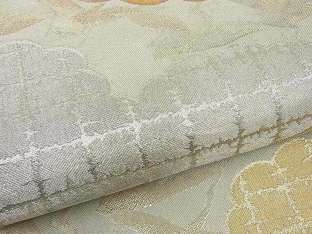 平和屋着物■六通柄袋帯 雲取り飛鶴文 金銀糸 逸品 n-by2327